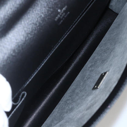 Louis Vuitton Porte-Documents Angara Briefcase Taiga Leather, GRAY, LEATHER, Briefcase