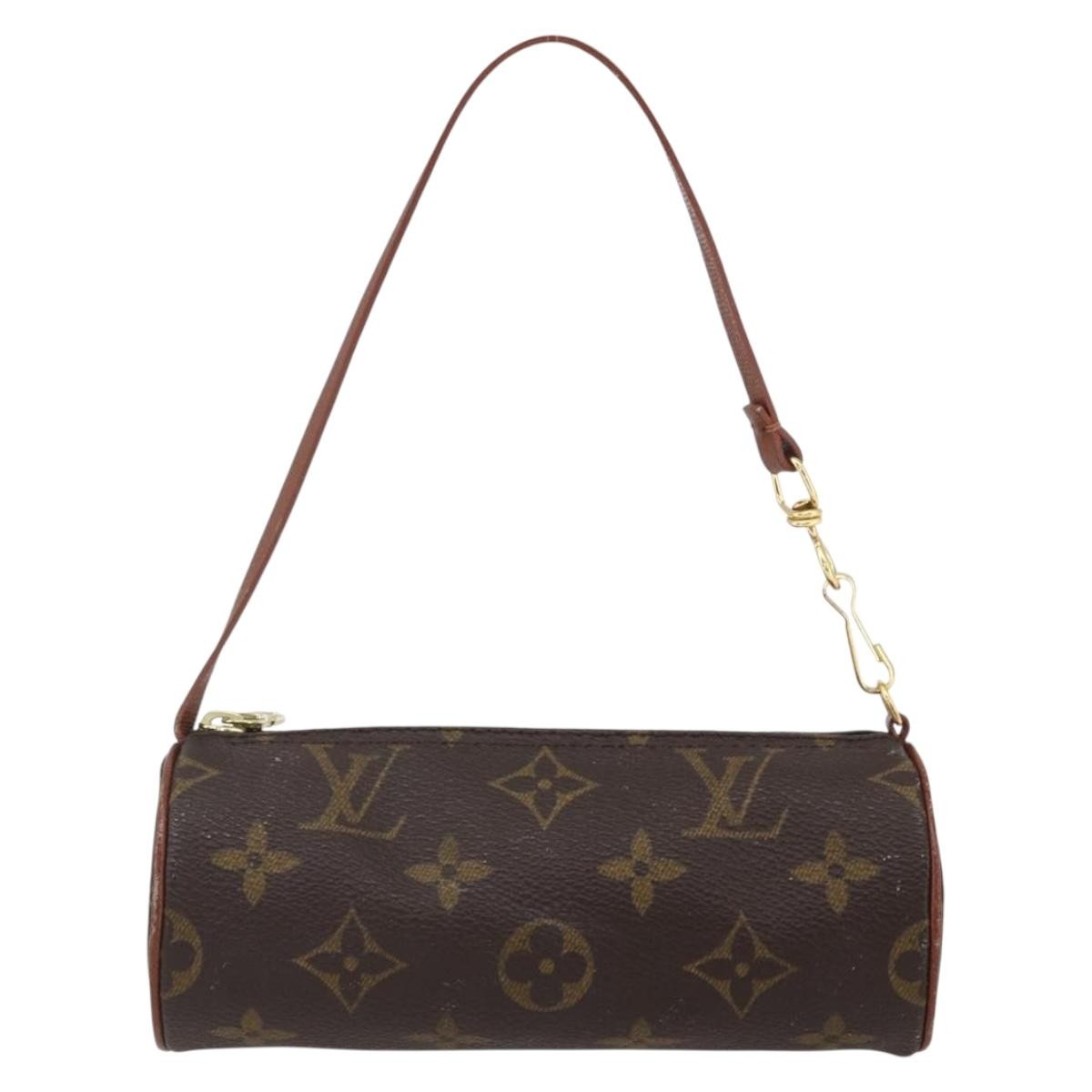 Louis Vuitton Papillon Pochette Monogram Canvas, BROWN, CANVAS, Clutche & pouche
