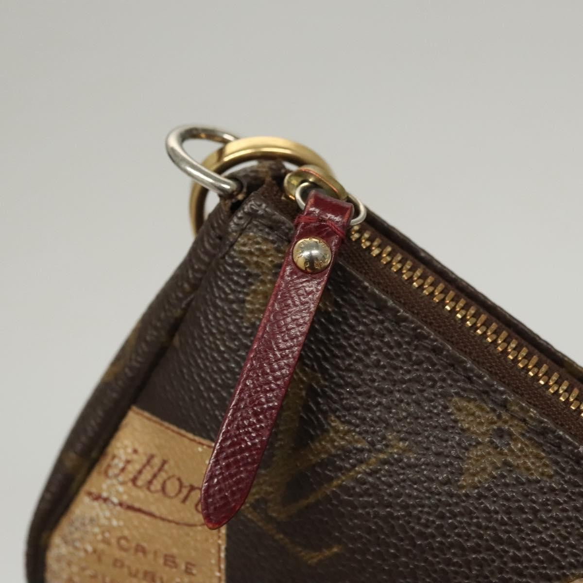 Louis Vuitton Pochette Accessoires Monogram Canvas, BROWN, CANVAS, Clutche & pouche