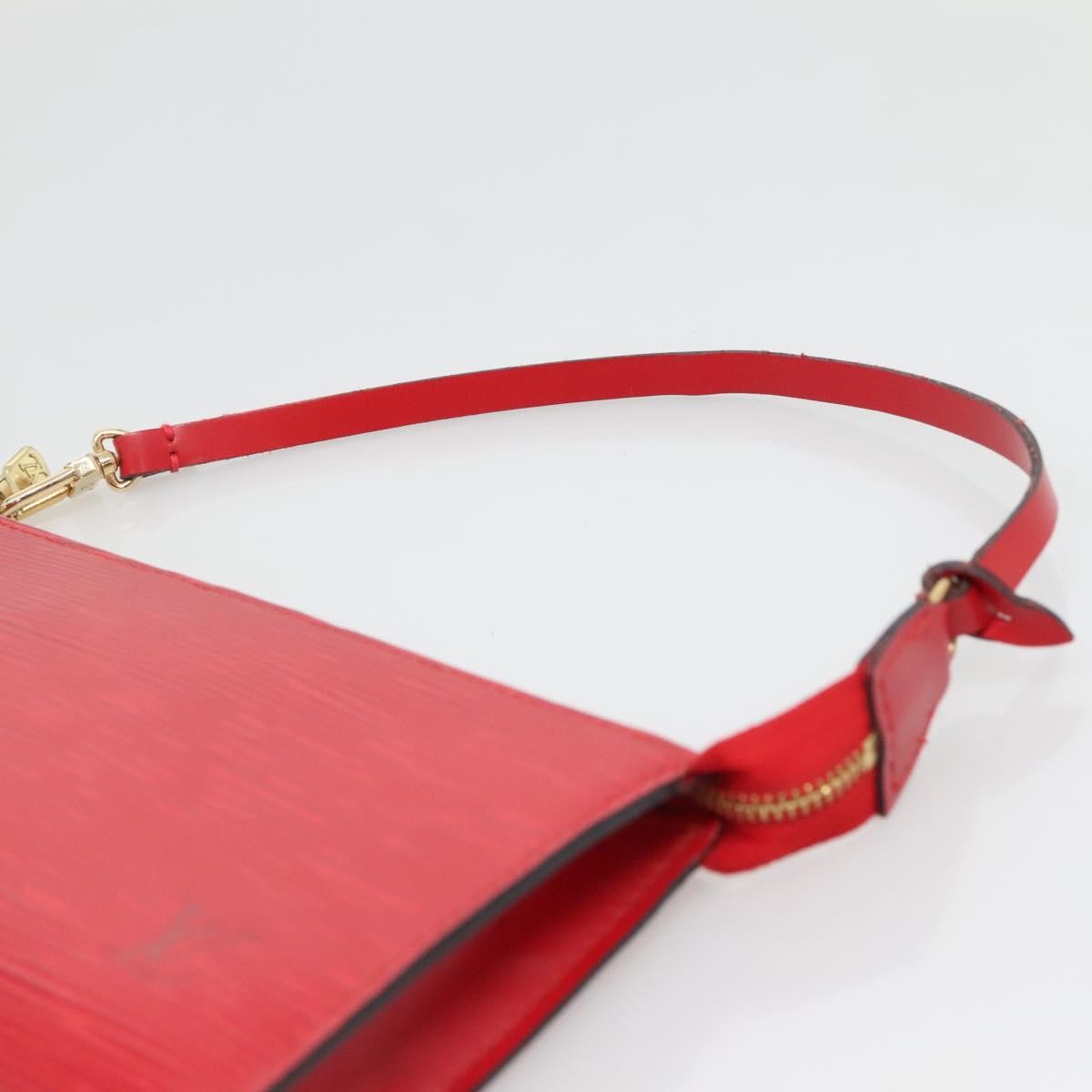 Louis Vuitton Pochette Accessoires Epi Leather, RED, LEATHER, Clutche & pouche