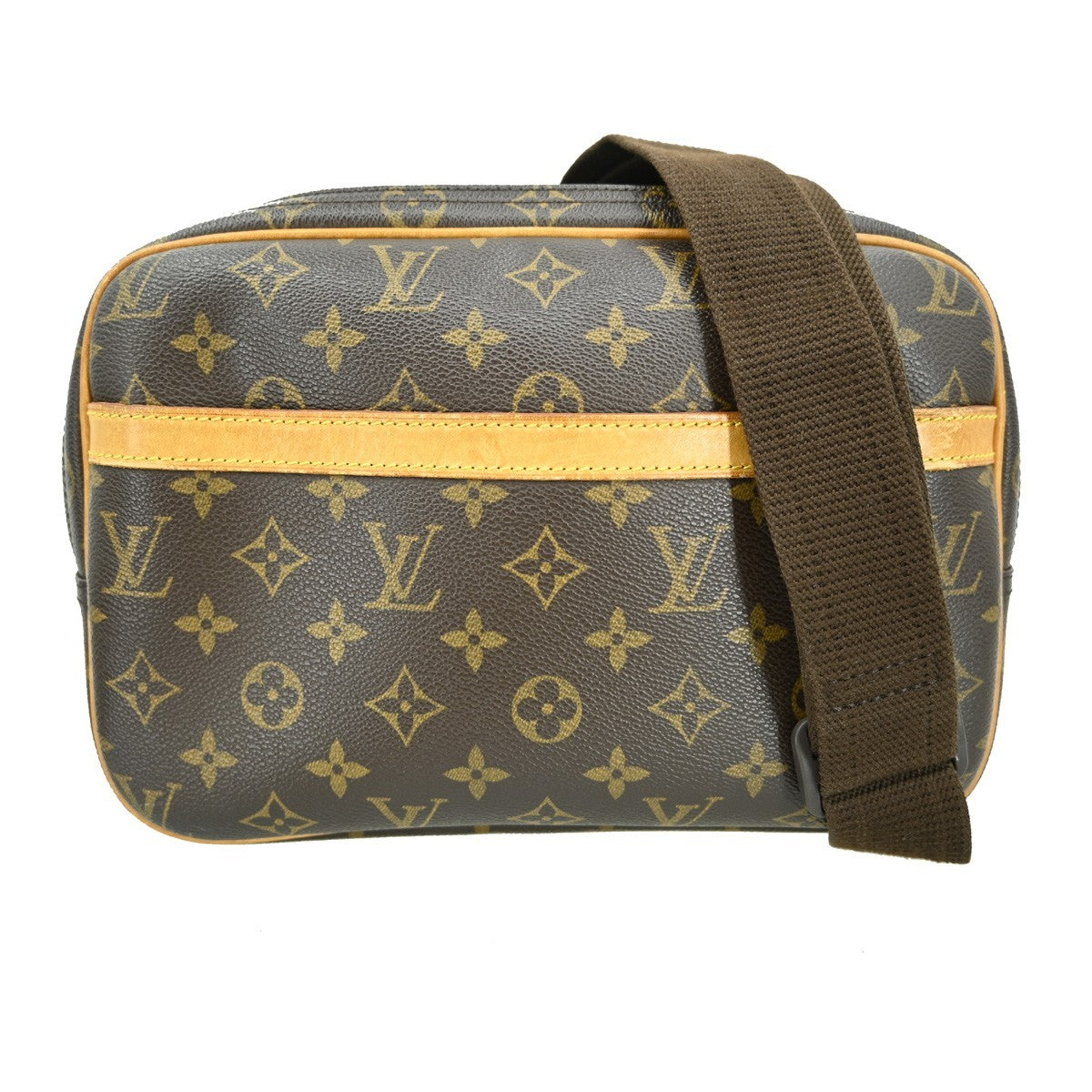 Louis Vuitton Reporter Bag Monogram Canvas, BROWN, CANVAS, Shoulder bag