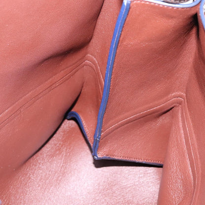 Celine All Soft Bag Leather, BLUE, LEATHER, Handbag