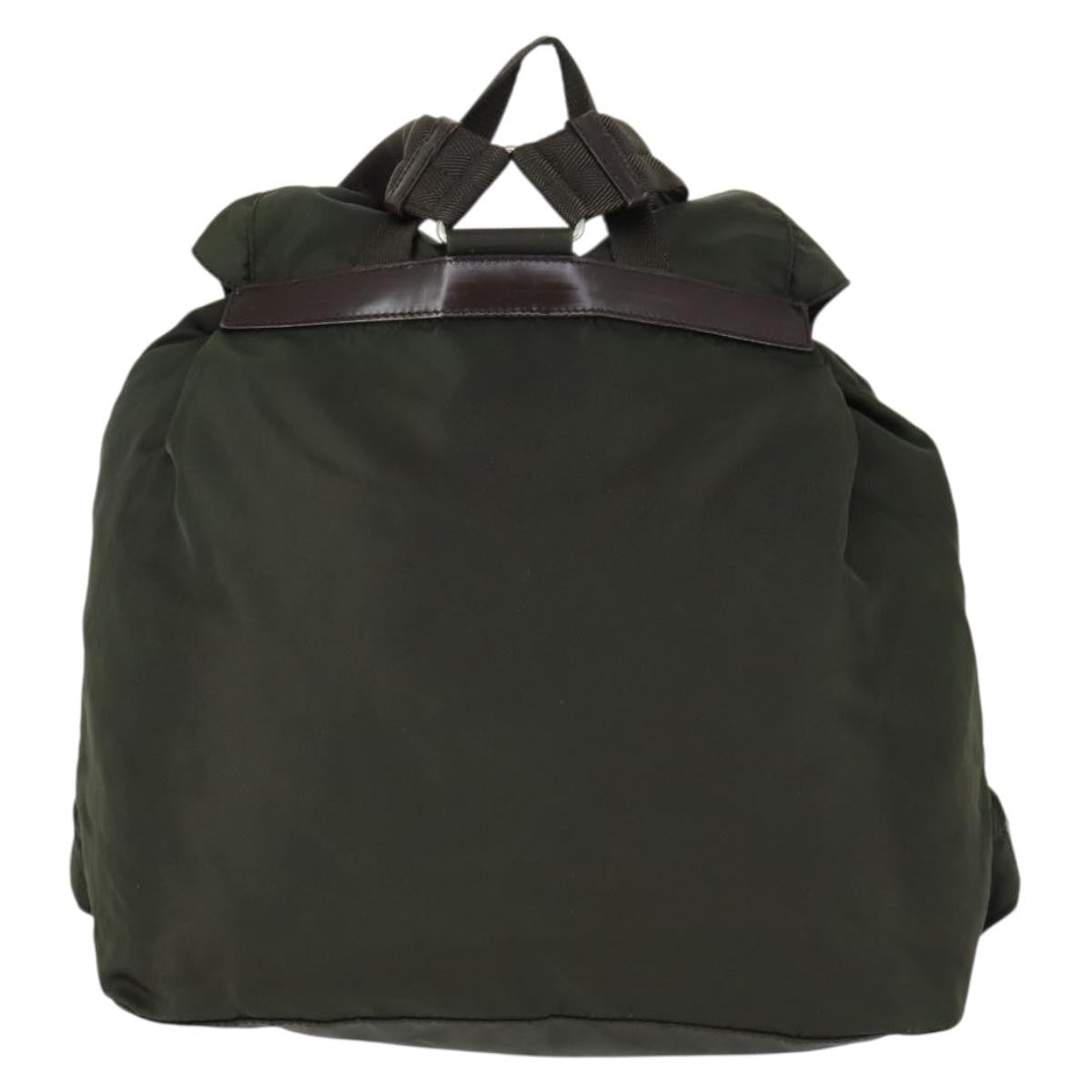 Prada Double Front Pocket Backpack Tessuto, KHAKI, NYLON, Backpack