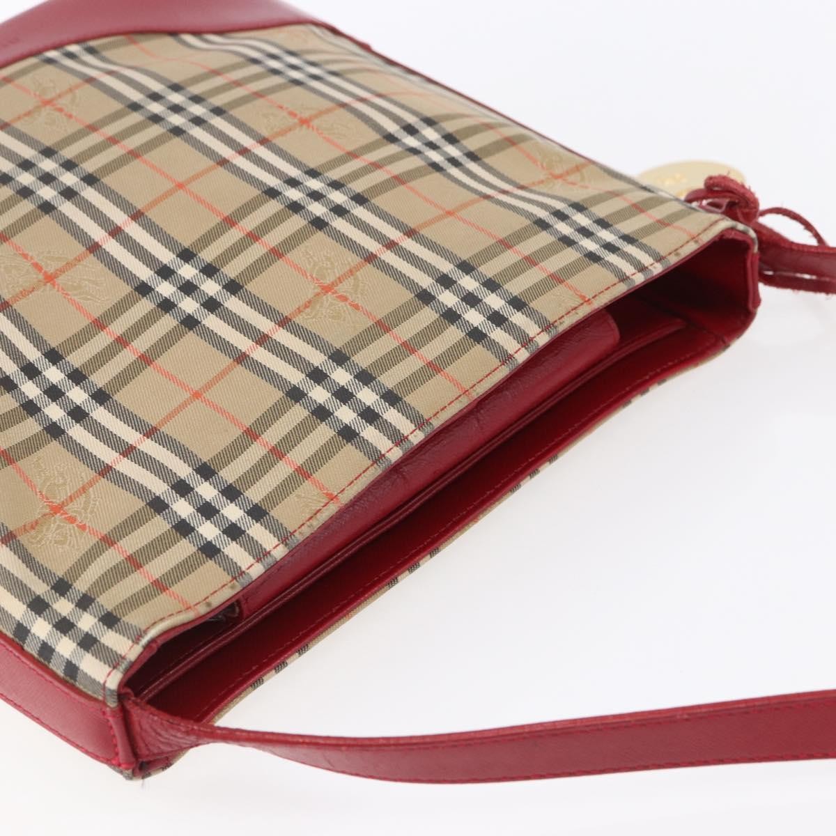 Burberry Nova check Shoulder bag Canvas, BEIGE, CANVAS, Shoulder bag