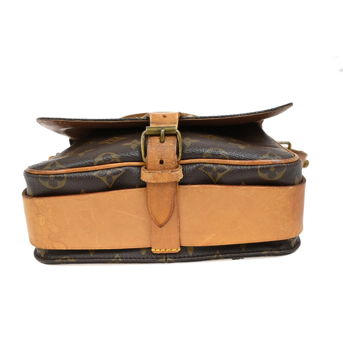 Louis Vuitton Cartouchiere Handbag Monogram Canvas, BROWN, CANVAS, Shoulder bag