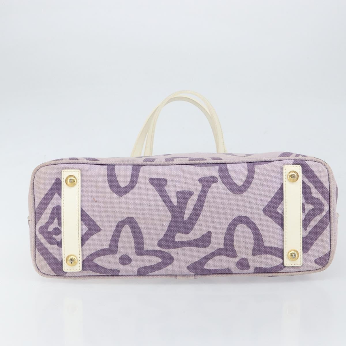 Louis Vuitton Tahitienne Cabas Canvas, PURPLE, CANVAS, Tote bag