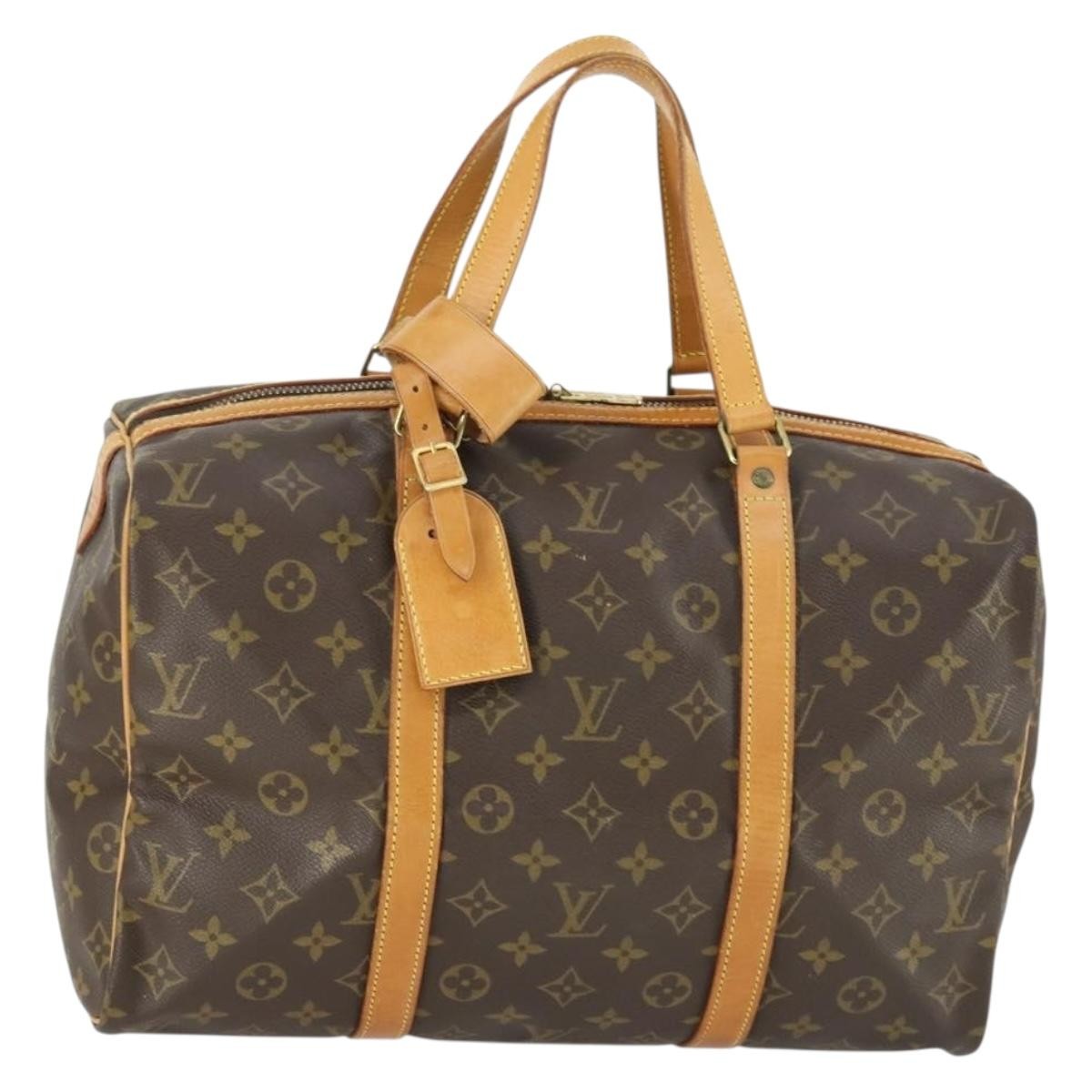 Louis Vuitton Sac Souple Handbag Monogram Canvas, BROWN, CANVAS, Travel bag