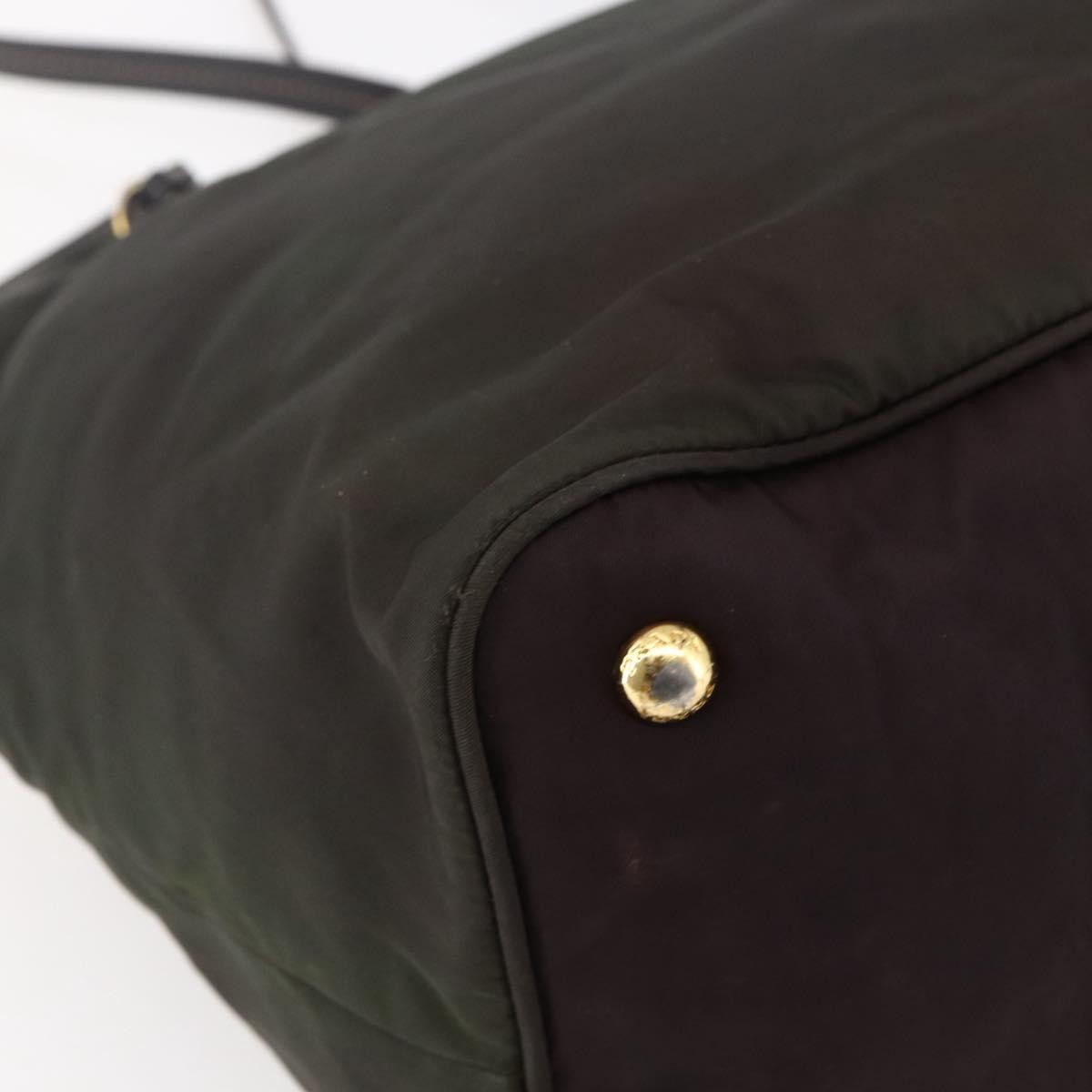 Prada Open Tote Tessuto, Khaki, Nylon, Tote Bag