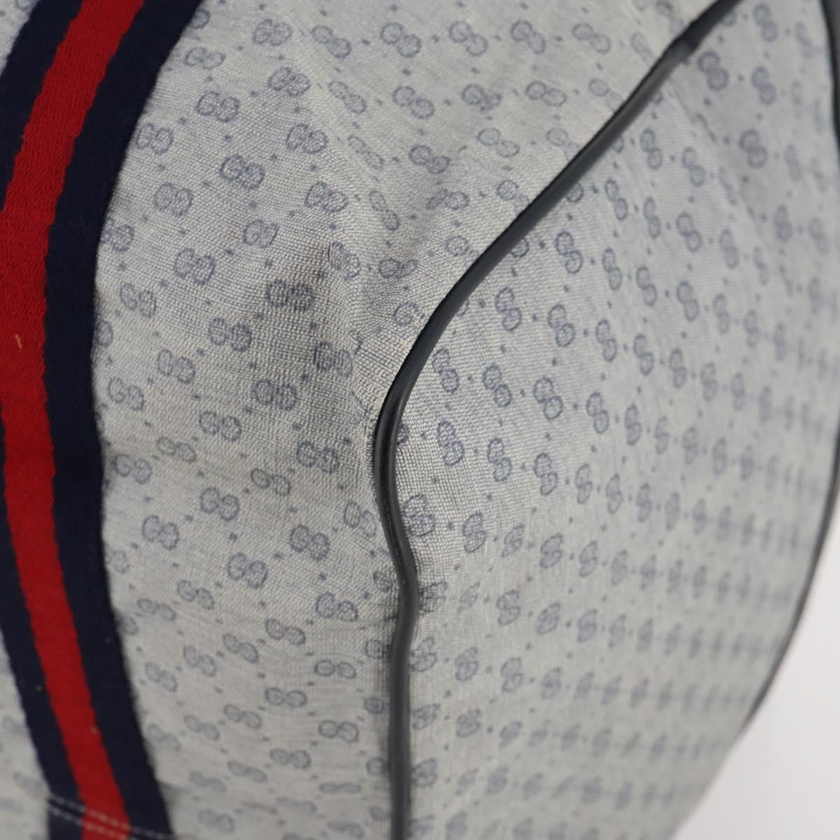 Gucci Web Trim Weekend Duffle Bag GG Coated Canvas, Navy, Canvas, Travel Bag