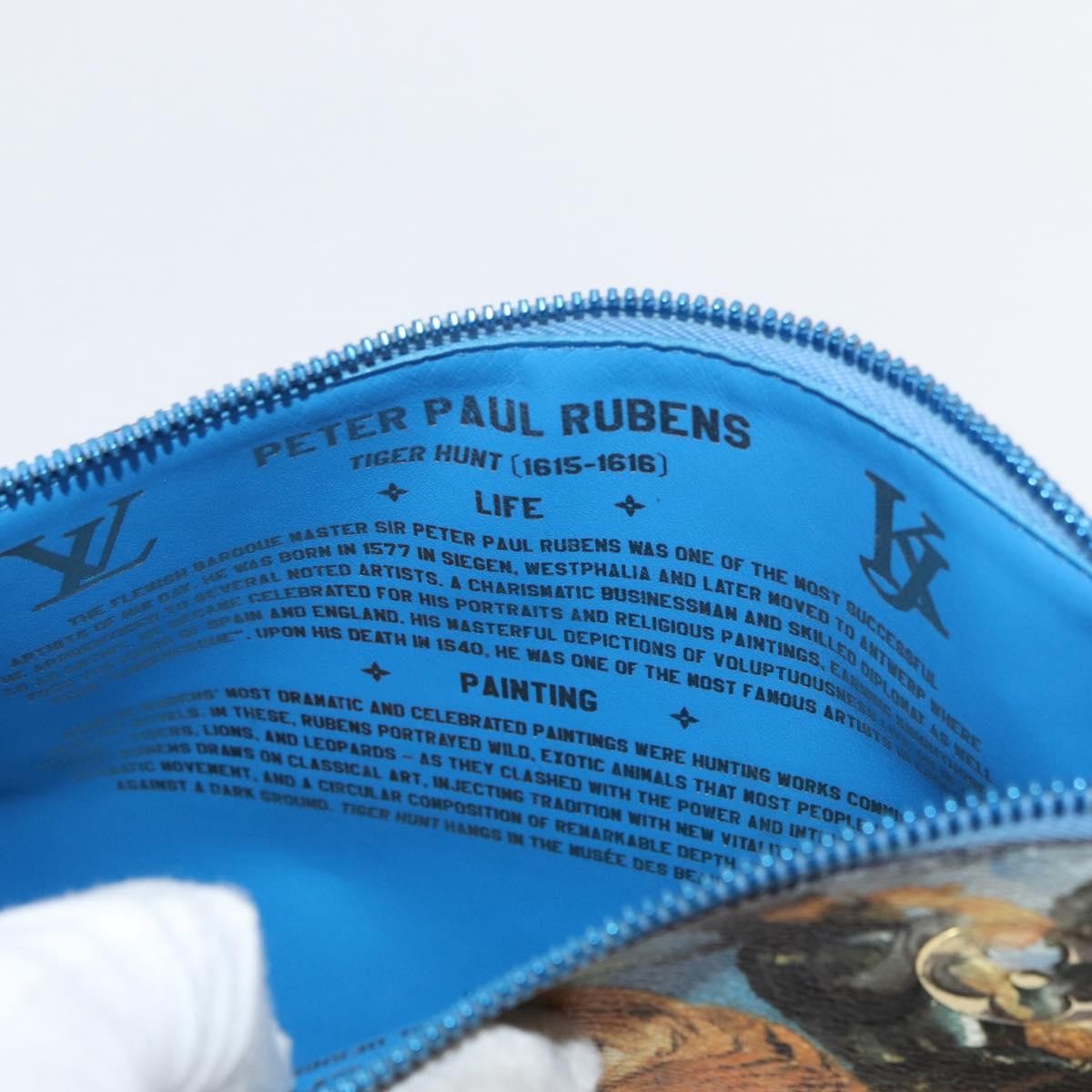Louis Vuitton Pochette Clutch Limited Edition Jeff Koons Monet Print Canvas, Multicolour, Canvas, Clutch