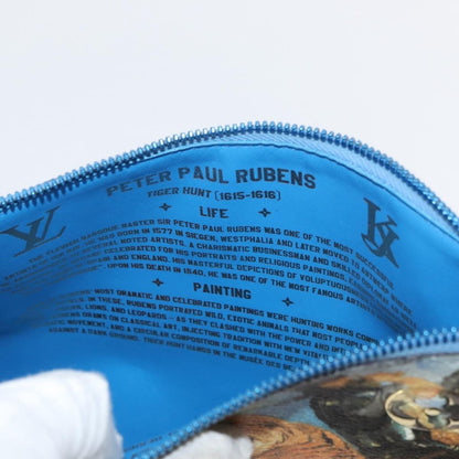 Louis Vuitton Pochette Clutch Limited Edition Jeff Koons Monet Print Canvas, Multicolour, Canvas, Clutch
