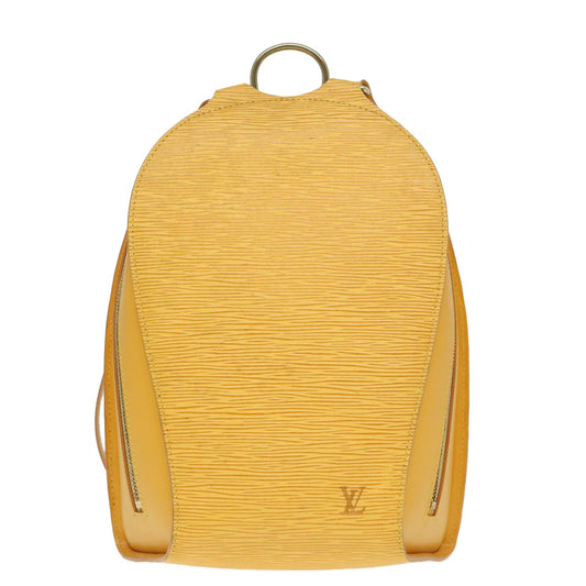 Louis Vuitton Mabillon Backpack Epi Leather, Yellow, Leather, Backpack