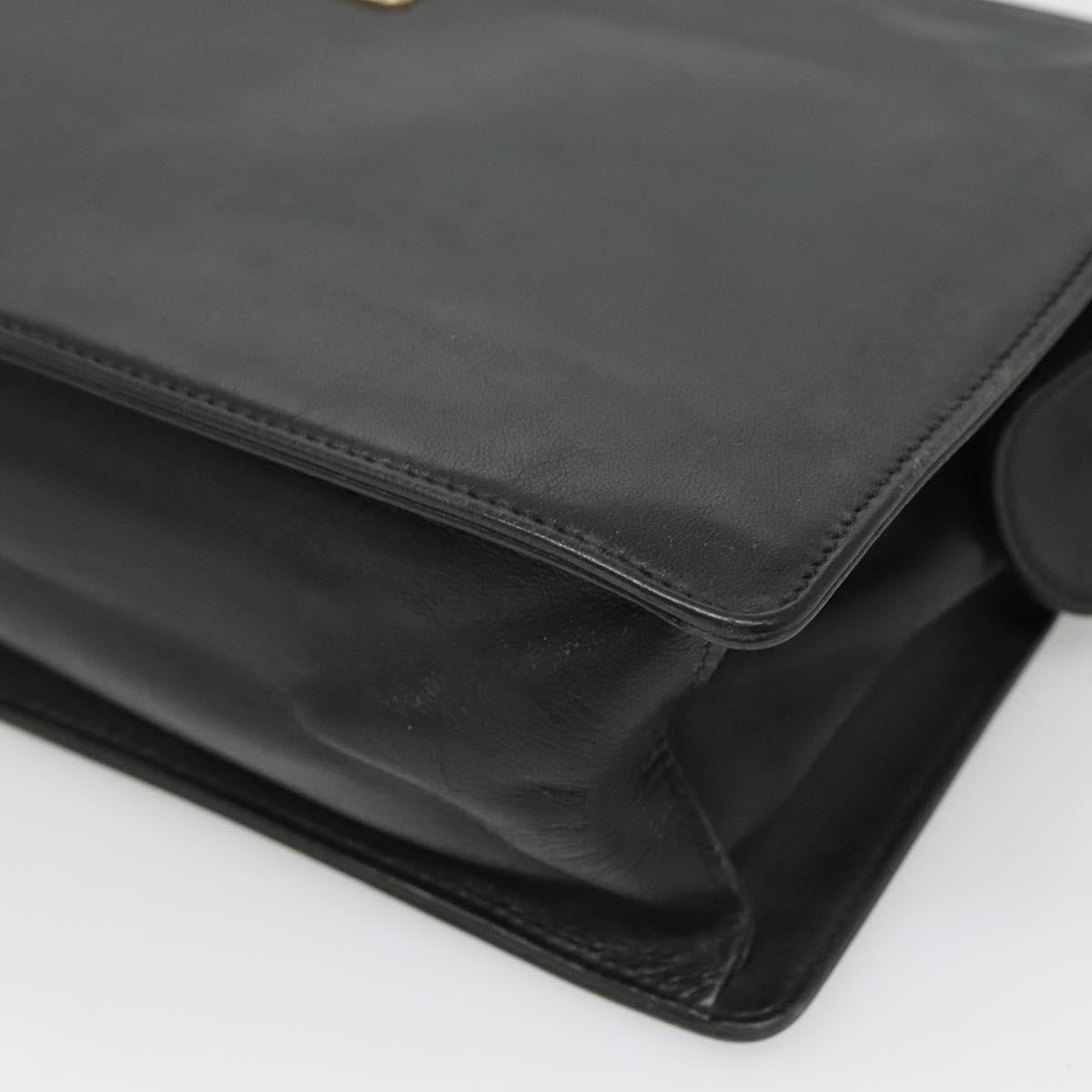 Loewe Anagram Clutch Bag Leather, BLACK, LEATHER, Clutche & pouche