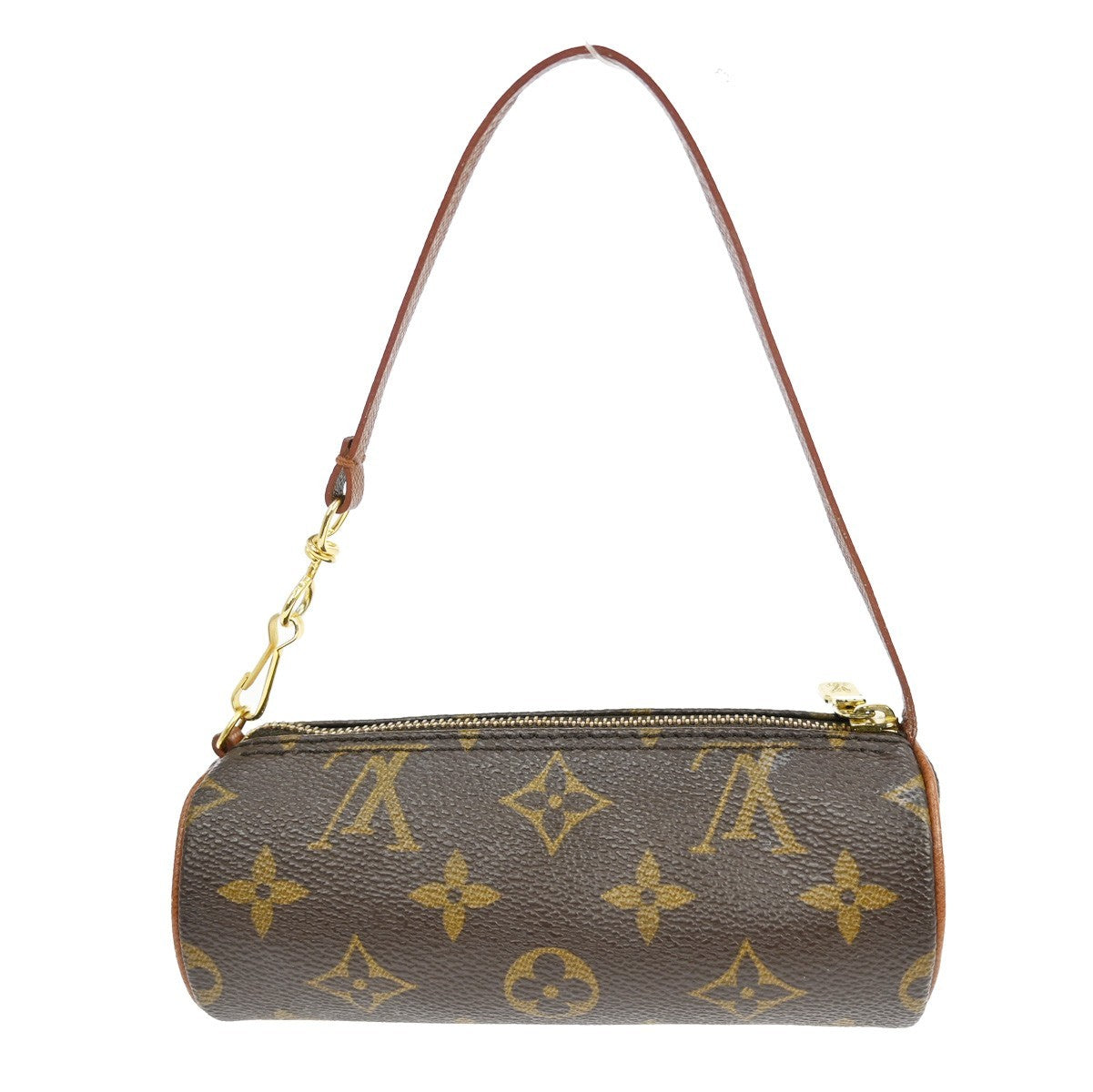 Louis Vuitton Papillon Pochette Monogram Canvas, BROWN, CANVAS, Clutche & pouche