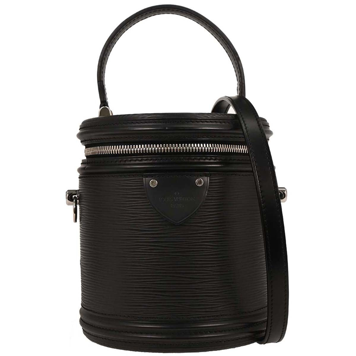 Louis Vuitton Cannes Handbag Epi Leather, BLACK, EPI_LEATHER,LEATHER, Handbag