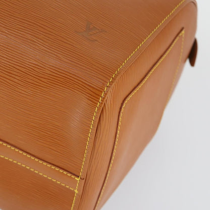 Louis Vuitton Keepall Bag Epi Leather, BROWN, LEATHER, Travel bag