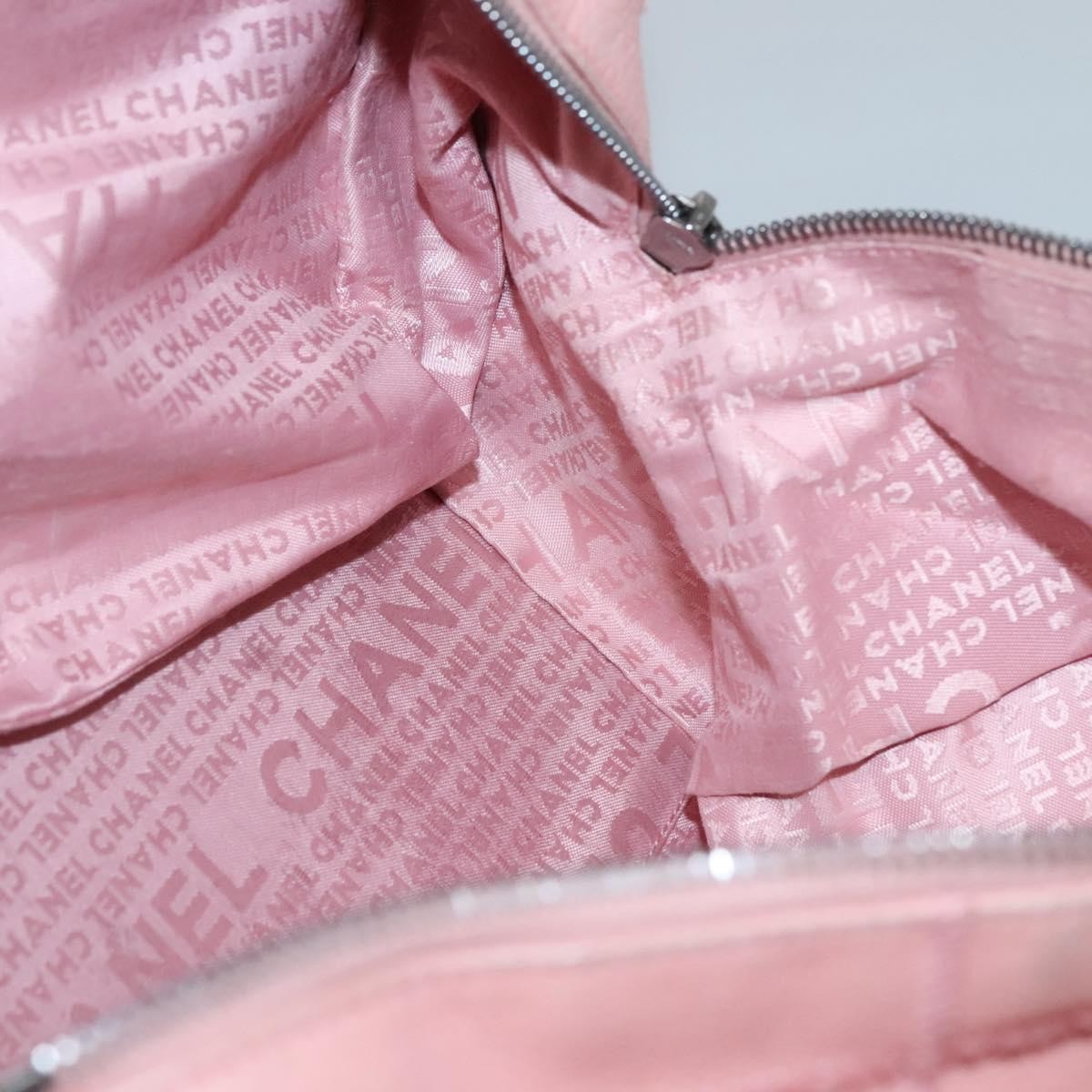 Chanel Chocolate Bar CC Bowler Bag Caviar skin, PINK, LEATHER, Handbag