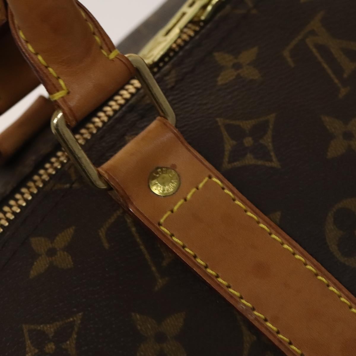 Louis Vuitton Keepall Bag Monogram Canvas, BROWN, CANVAS, Travel bag