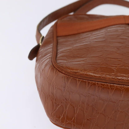 Salvatore Ferragamo Vala Shoulder Bag Leather, BROWN, LEATHER, Shoulder bag