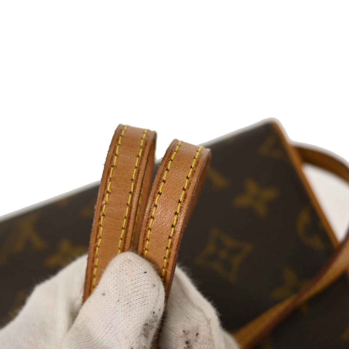 Louis Vuitton Twin Handbag Monogram Canvas, BROWN, CANVAS, Clutche & pouche