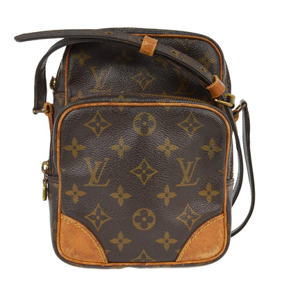 Louis Vuitton Amazone Bag Monogram Canvas, BROWN, CANVAS,LEATHER, Shoulder bag