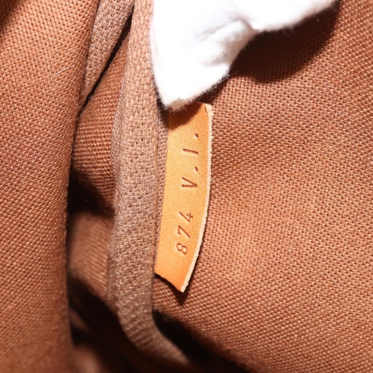 Louis Vuitton Saumur Handbag Monogram Canvas, Brown, Canvas, Shoulder Bag