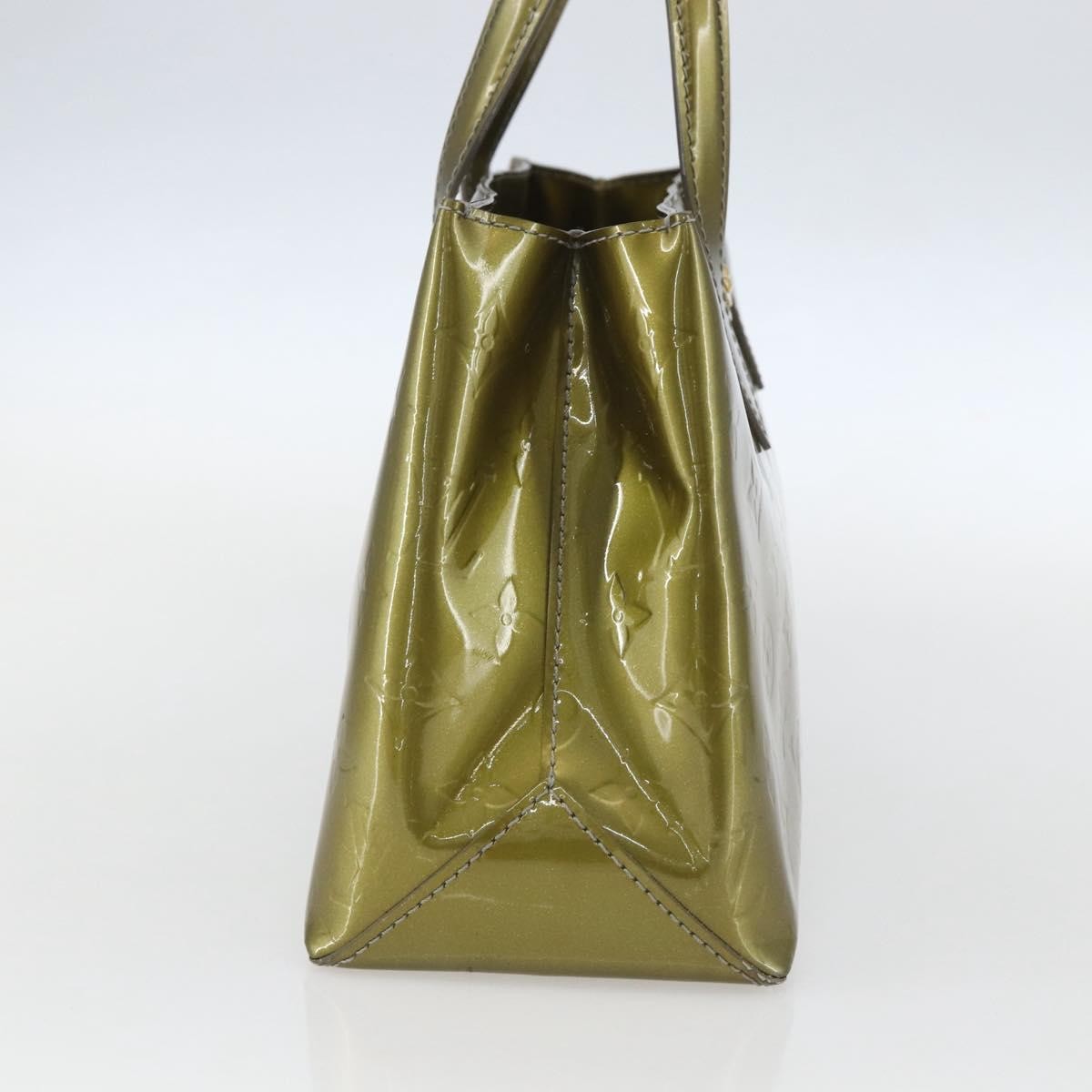 Louis Vuitton Wilshire Handbag Monogram Vernis, GREEN, PATENT_LEATHER, Handbag