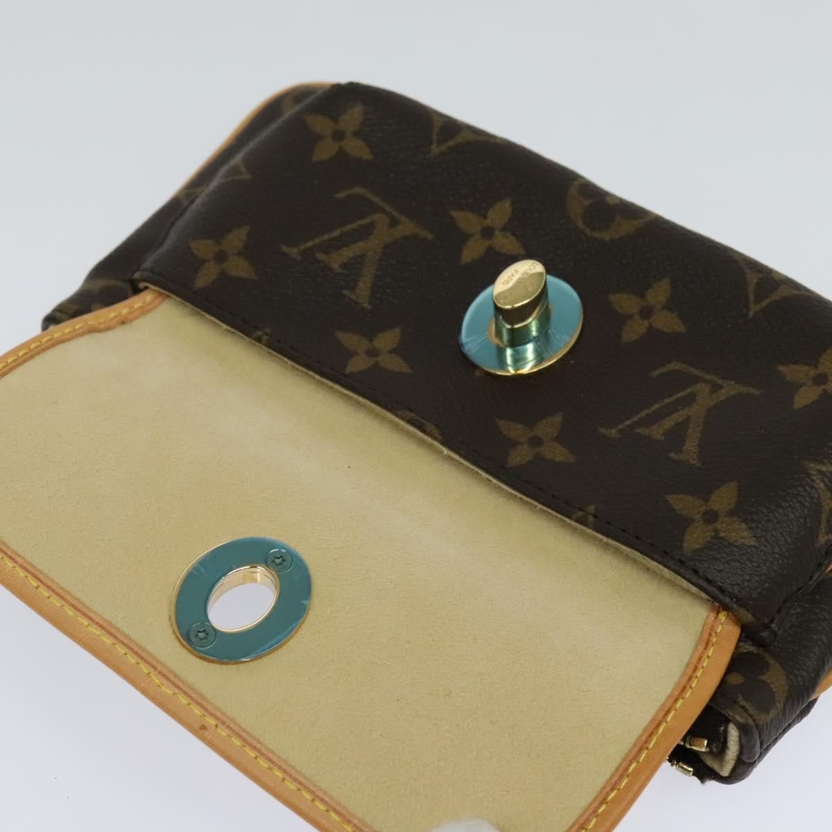 Louis Vuitton Tikal Wristlet Pochette Monogram Canvas, BROWN, CANVAS, Clutche & pouche