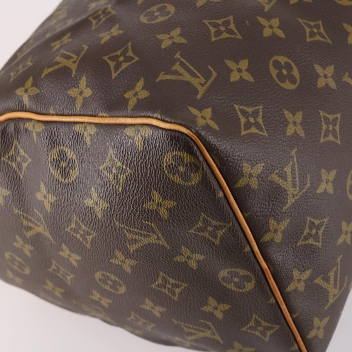 Louis Vuitton Keepall Bandouliere Bag Monogram Canvas, BROWN, CANVAS, Travel bag