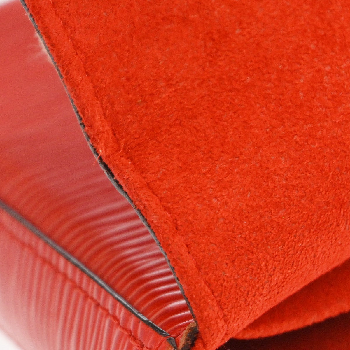Louis Vuitton Felicie Pochette Epi Leather, Red, Leather, Clutch