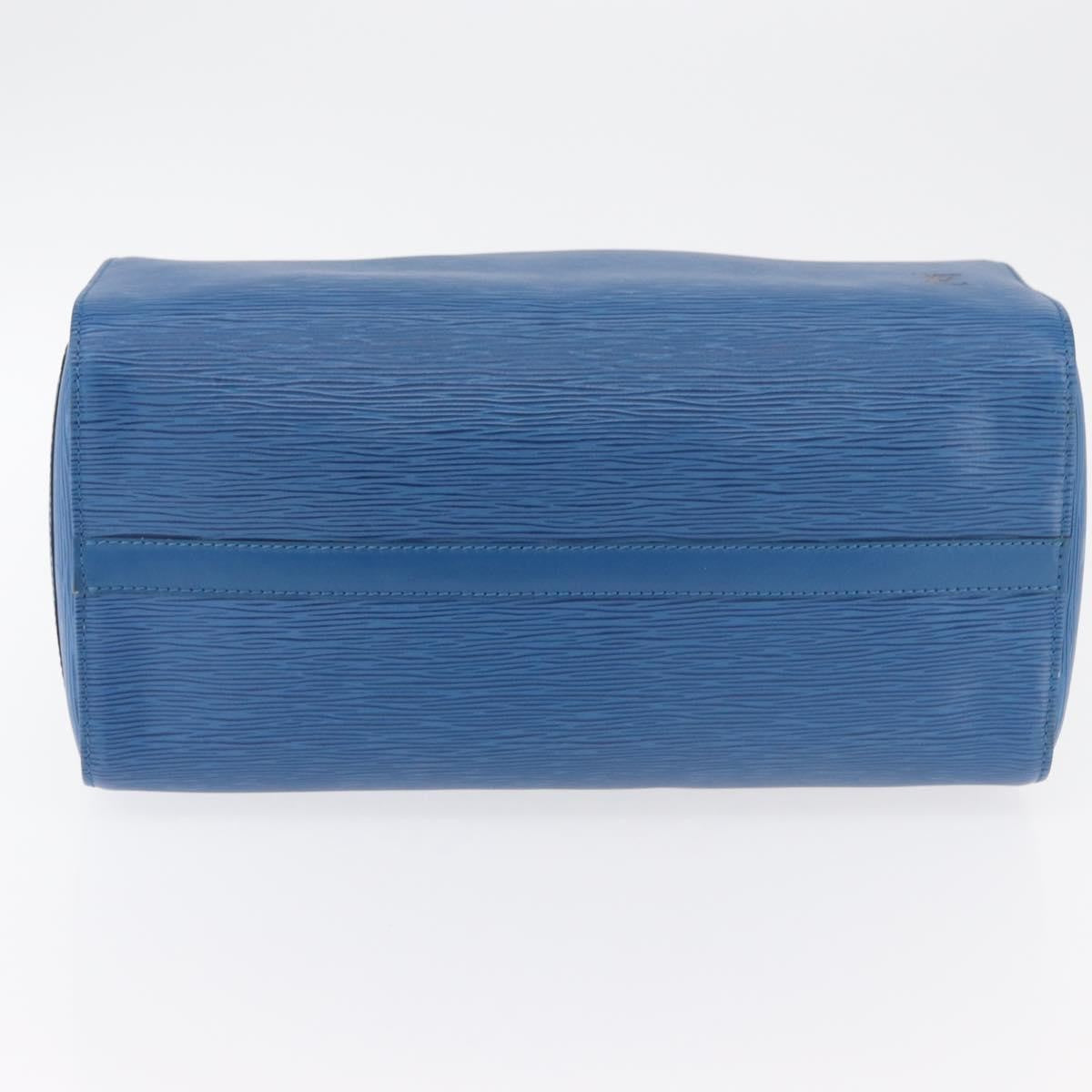 Louis Vuitton Speedy Handbag Epi Leather, Blue, Leather, Handbag