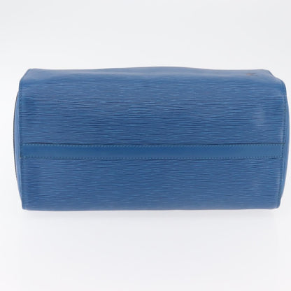 Louis Vuitton Speedy Handbag Epi Leather, Blue, Leather, Handbag