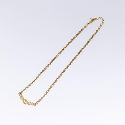 Christian Dior CD Pendant Necklace Metal, GOLD, METAL, Necklace