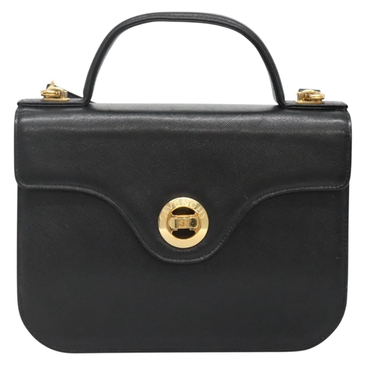 Givenchy Top Handle Messenger Bag Leather, BLACK, LEATHER, Handbag
