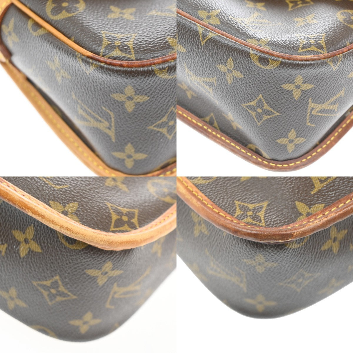 Louis Vuitton Sologne Handbag Monogram Canvas, BROWN, CANVAS, Shoulder bag