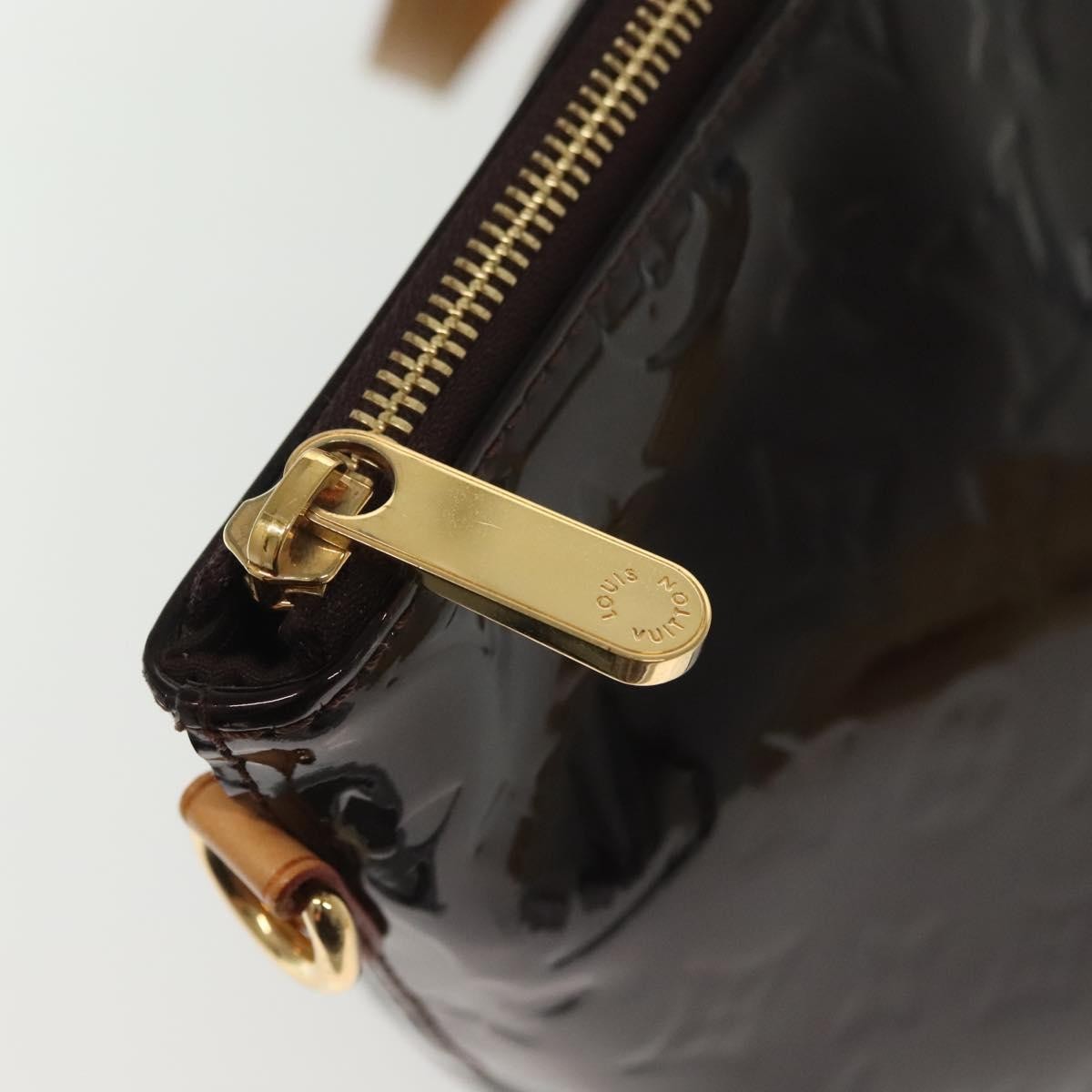 Louis Vuitton Bellevue Handbag Monogram Vernis, PURPLE, PATENT_LEATHER, Tote bag