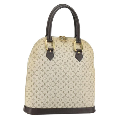 Louis Vuitton Alma Handbag Mini Lin Monogram, KHAKI, CANVAS, Handbag