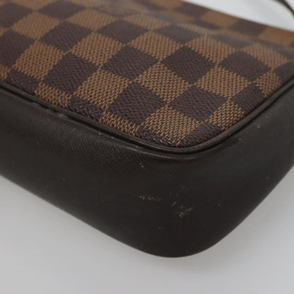 Louis Vuitton Trousse Make Up Bag Damier, BROWN, CANVAS, Clutche & pouche