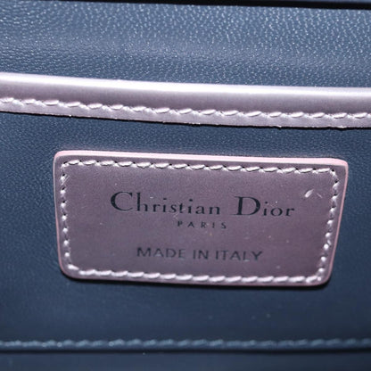 Christian Dior Lady Dior Croisiere Chain Wallet Micro Cannage Metallic Calfskin, PINK, LEATHER, Shoulder bag