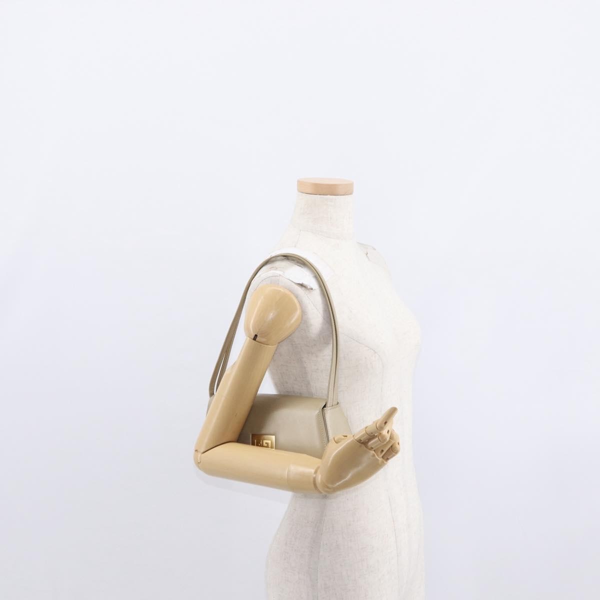 Givenchy Vintage Handbag Leather, BEIGE, LEATHER, Handbag