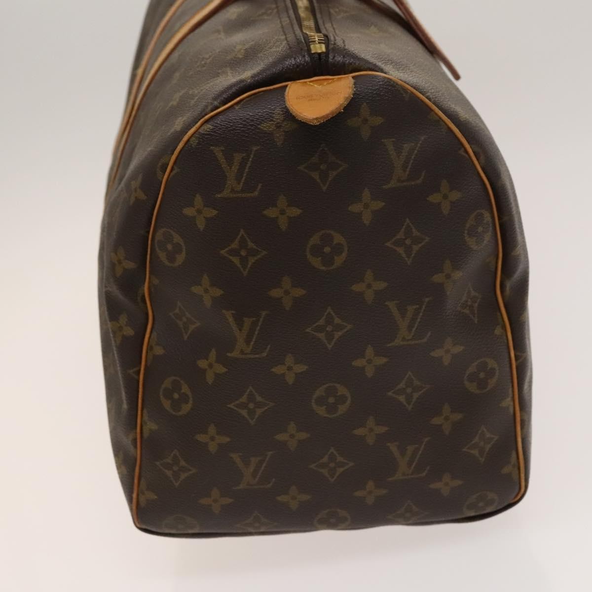 Louis Vuitton Keepall Bag Monogram Canvas, BROWN, CANVAS, Travel bag