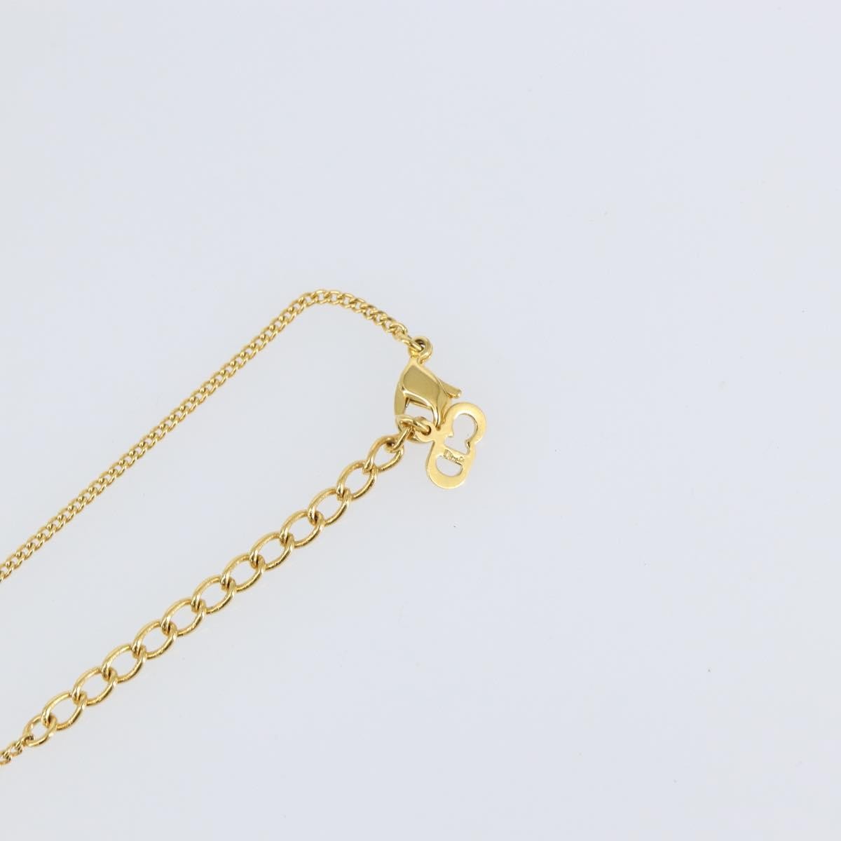 Christian Dior CD Heart Necklace Metal, GOLD, METAL, Necklace