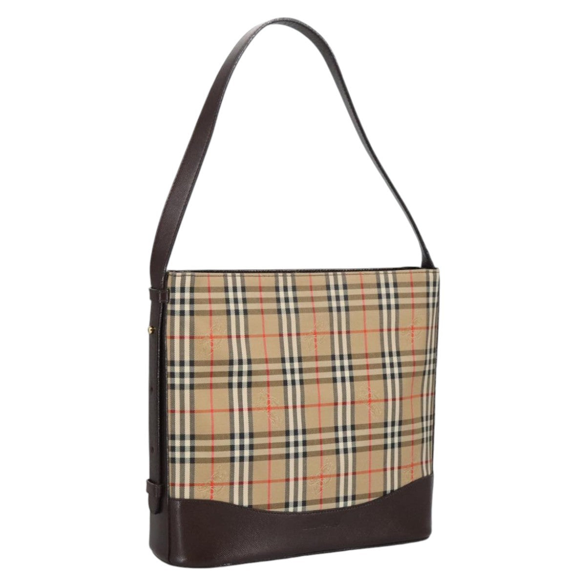 Burberry Shoulder Bag Nova Check Canvas, BEIGE, CANVAS, Shoulder bag