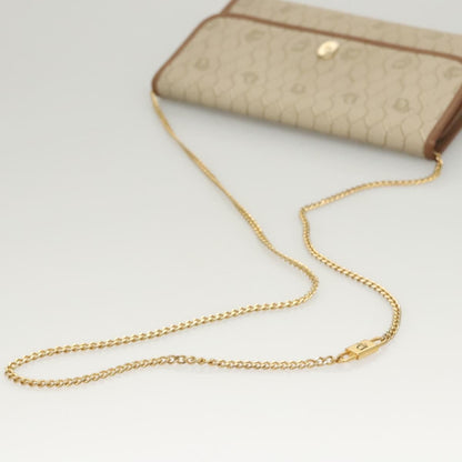 Christian Dior Vintage Honeycomb chain Canvas, BEIGE, CANVAS, Handbag