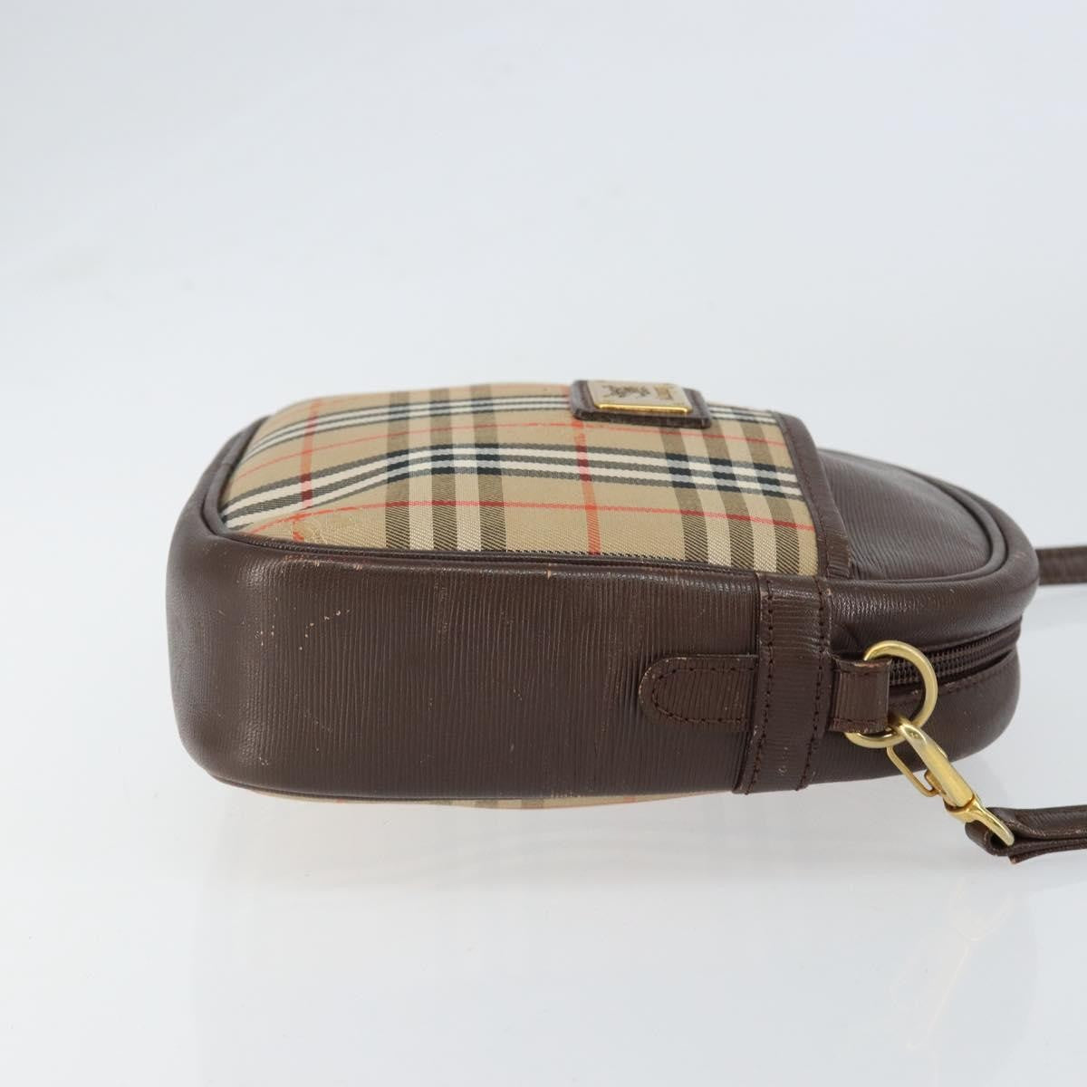 Burberry Nova check Shoulder bag Canvas, BEIGE, CANVAS, Shoulder bag