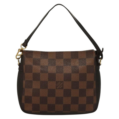 Louis Vuitton Trousse Make Up Bag Damier, BROWN, CANVAS, Clutche & pouche
