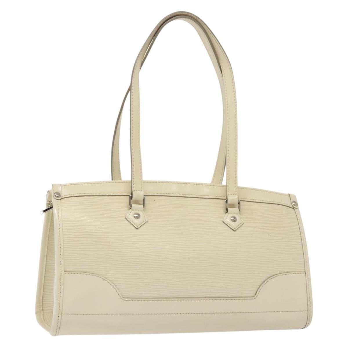 Louis Vuitton Madeleine Handbag Epi Leather, WHITE, LEATHER, Handbag