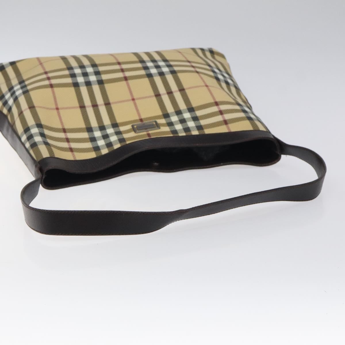 Burberry Shoulder Bag Nova Check Canvas, BEIGE, CANVAS, Shoulder bag