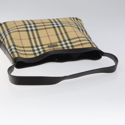 Burberry Shoulder Bag Nova Check Canvas, BEIGE, CANVAS, Shoulder bag