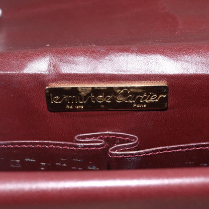 cartier Must de Cartier Shoulder Bag Leather, BURGUNDY, LEATHER, Shoulder bag